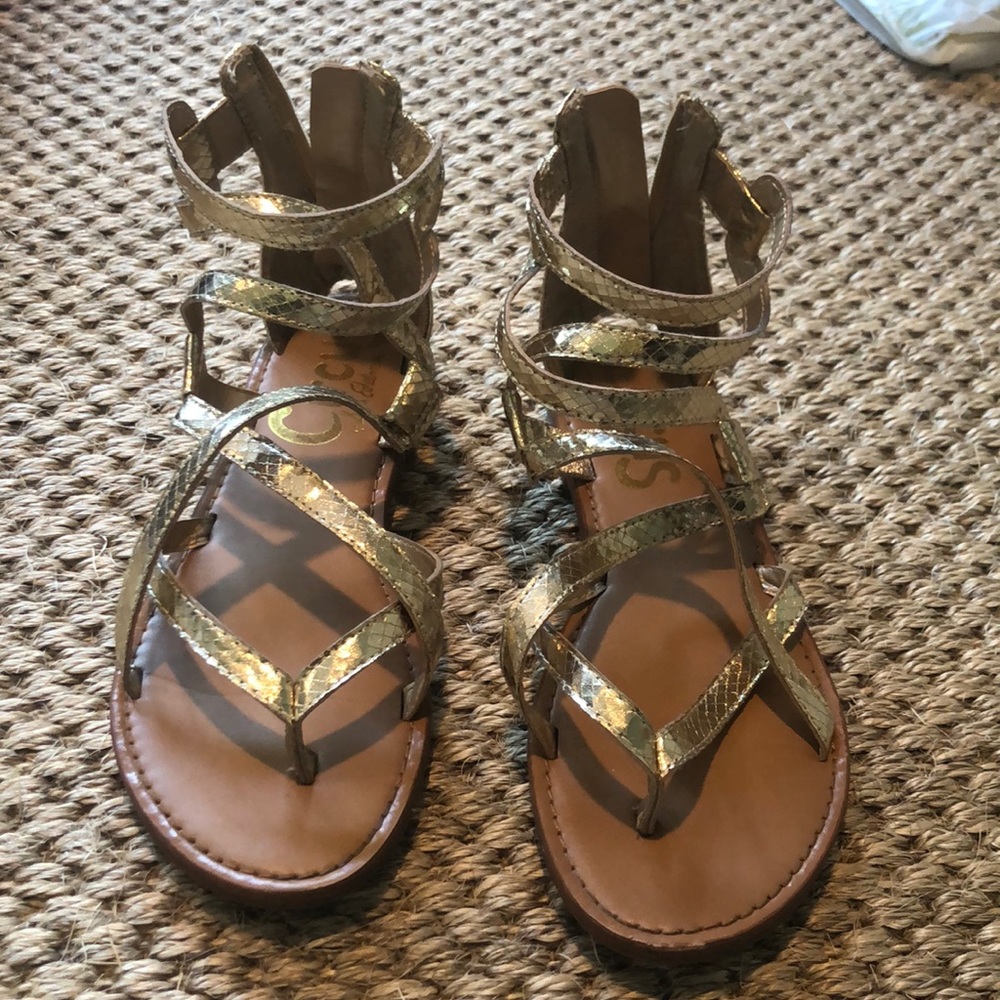 gold sandals circus by sam edelman